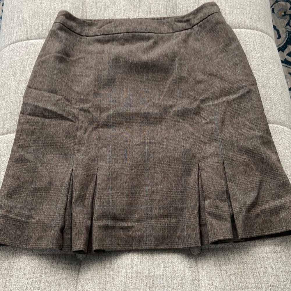 Semi Flared Plaid Work skirt